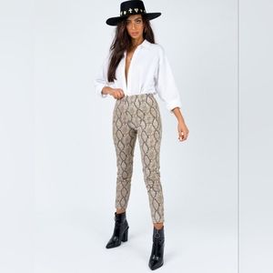 Princess Polly Snakeskin Pants